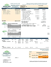 Interactive bill link